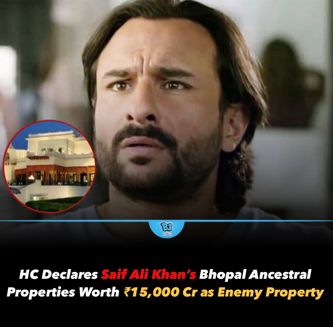 Actor Saif Ali Khan has faced a significant legal blow after the Madhya Pradesh High Court declared his ancestral property in Bhopal, valued at ₹215,000 crore, as ‘enemy property.’ This ruling overturned a previous lower court verdict that had recognized Saif