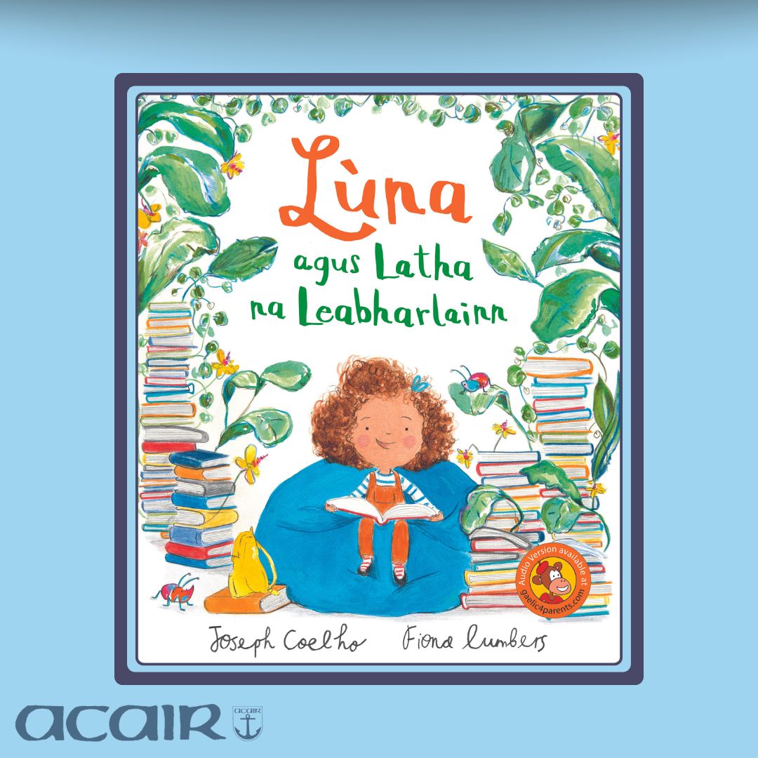 AcairBooks's tweet image. 'S e an-diugh latha na leabharlainn aig Lùna. Baga leabhraichean - ceart. Cairt leabharlainn - ceart. Spòrs le biastagan, dìneasairean, draoidheachd agus DADAIDH - ceart! 🤩
📗 acairbooks.com/books/lna-agus…
#Acair #leughadh #leughcòmhla #leabhraichean #Gàidhlig #Gaelic