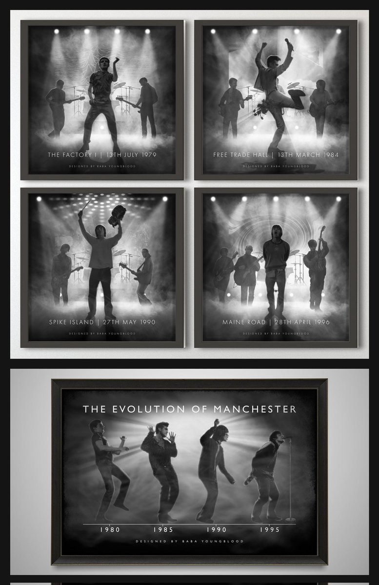 🤍#GIVEAWAY🖤 

My "EVOLUTION OF MANCHESTER COLLECTION" is now complete!

For the chance to #win all 5 prints just: 
RT this tweet 🔁

A winner will be picked tomorrow at 6pm &amp; 5 runners up can choose their favourite print! 🙌