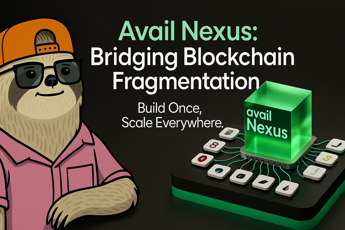 Yakup Altay 🧱 (@_yakupaltay_) on Twitter photo After <a href="/AvailProject/">Avail</a>’s Nexus launch, I’ve published a deep-dive on cross-chain interoperability and how Nexus fits into Avail’s long-term vision.
You can read the full article below. 👇
mirror.xyz/0xFE8D4e6d6C1e… After <a href="/AvailProject/">Avail</a>’s Nexus launch, I’ve published a deep-dive on cross-chain interoperability and how Nexus fits into Avail’s long-term vision.
You can read the full article below. 👇
mirror.xyz/0xFE8D4e6d6C1e…