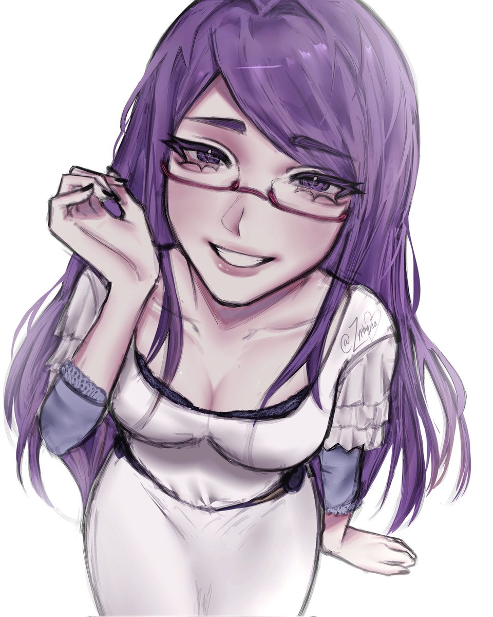 zyphyxiaa's tweet image. drew a clean version of rize #tokyoghoul #fanart #digitalart