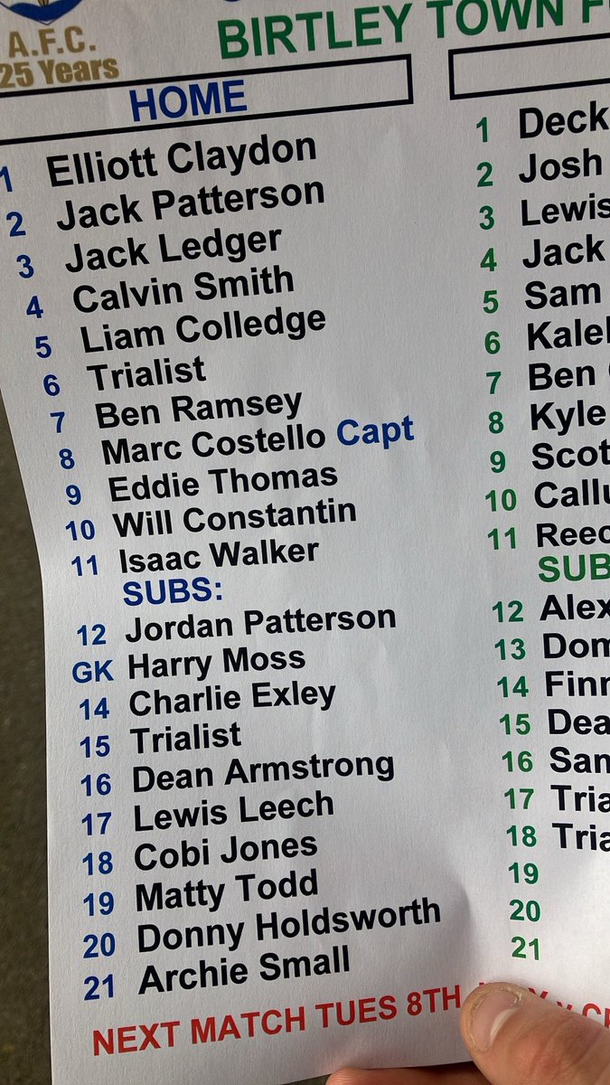 Sam_Martin (@sam_martin96) on Twitter photo Game 1 of 25/26 <a href="/ConsettAFC/">Consett AFC</a> v <a href="/BirtleyTFC/">Birtley Town FC</a> great to be back #suppoertnonleague #connyarmy #preseason Game 1 of 25/26 <a href="/ConsettAFC/">Consett AFC</a> v <a href="/BirtleyTFC/">Birtley Town FC</a> great to be back #suppoertnonleague #connyarmy #preseason