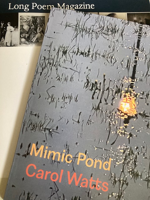 It was a joy to spend time with Carol Watts's latest collection Mimic Pond (<a href="/ShearsmanBooks/">Shearsman</a>) for <a href="/LongPoemMag/">LongPoemMag</a>, my review now up on the website longpoemmagazine.org.uk/reviews/mimic-…