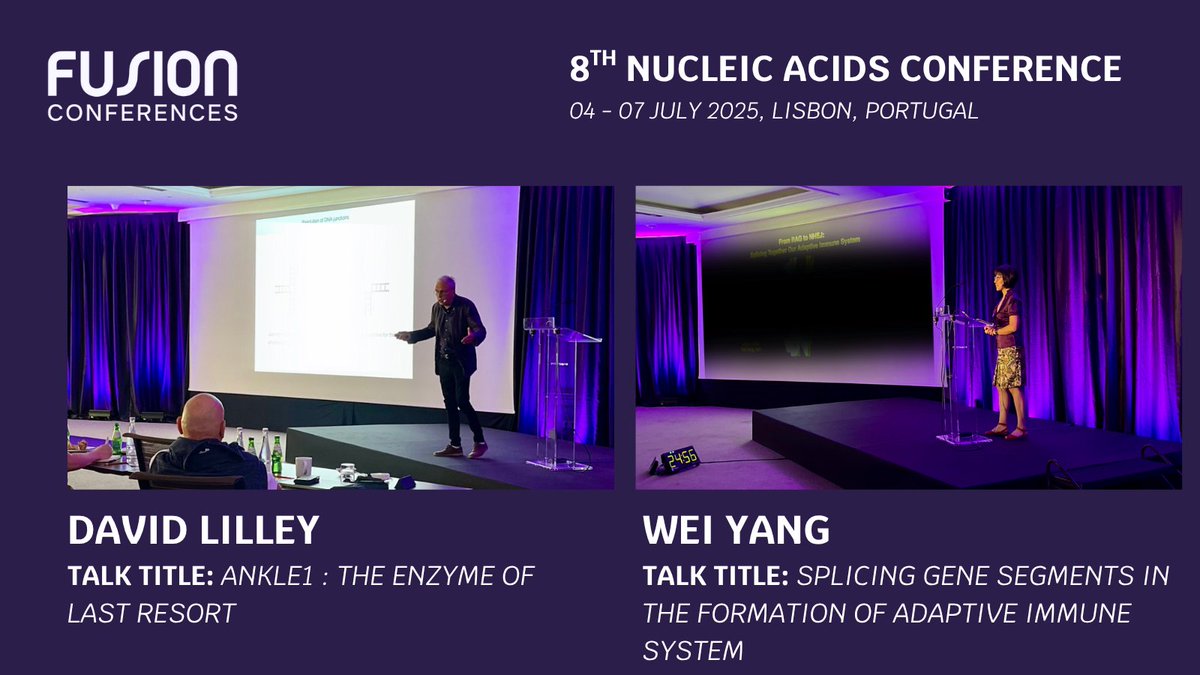 Both of our incredible #Nucleic25 chairs have taken the stage  - sharing their latest findings and pushing the frontiers of nucleic acid research! 🧬👏