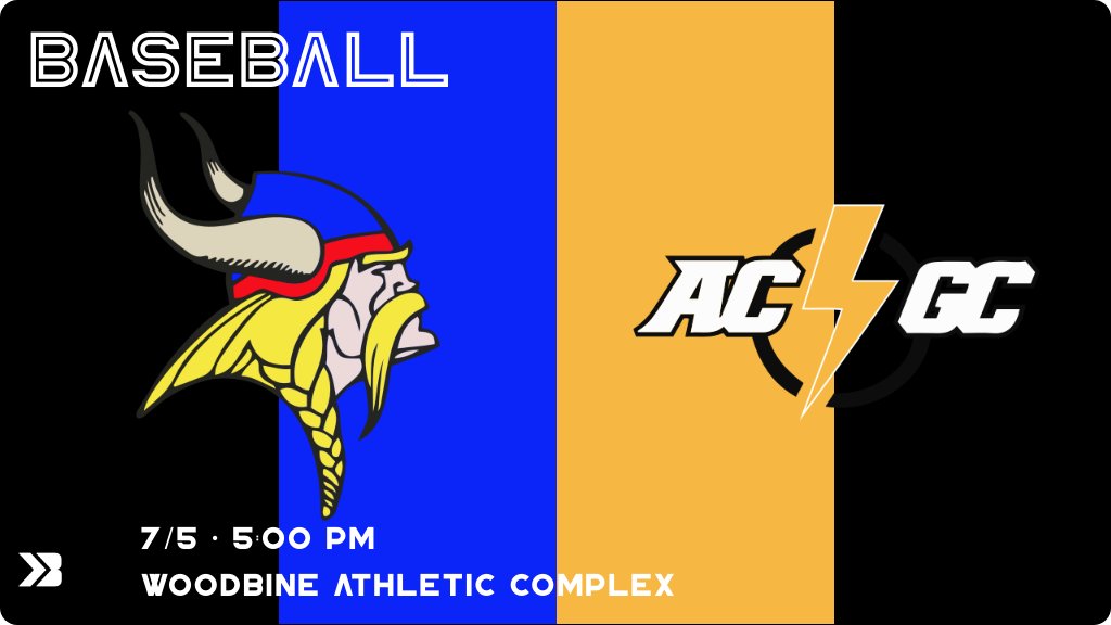 Baseball (Varsity) Game Day! - Check out the event preview for the The ACGC Chargers vs The AHSTW Vikings. It starts at 5:00 PM and is at Woodbine Athletic Complex Baseball Field. gobound.com/ia/ihsaa/baseb…