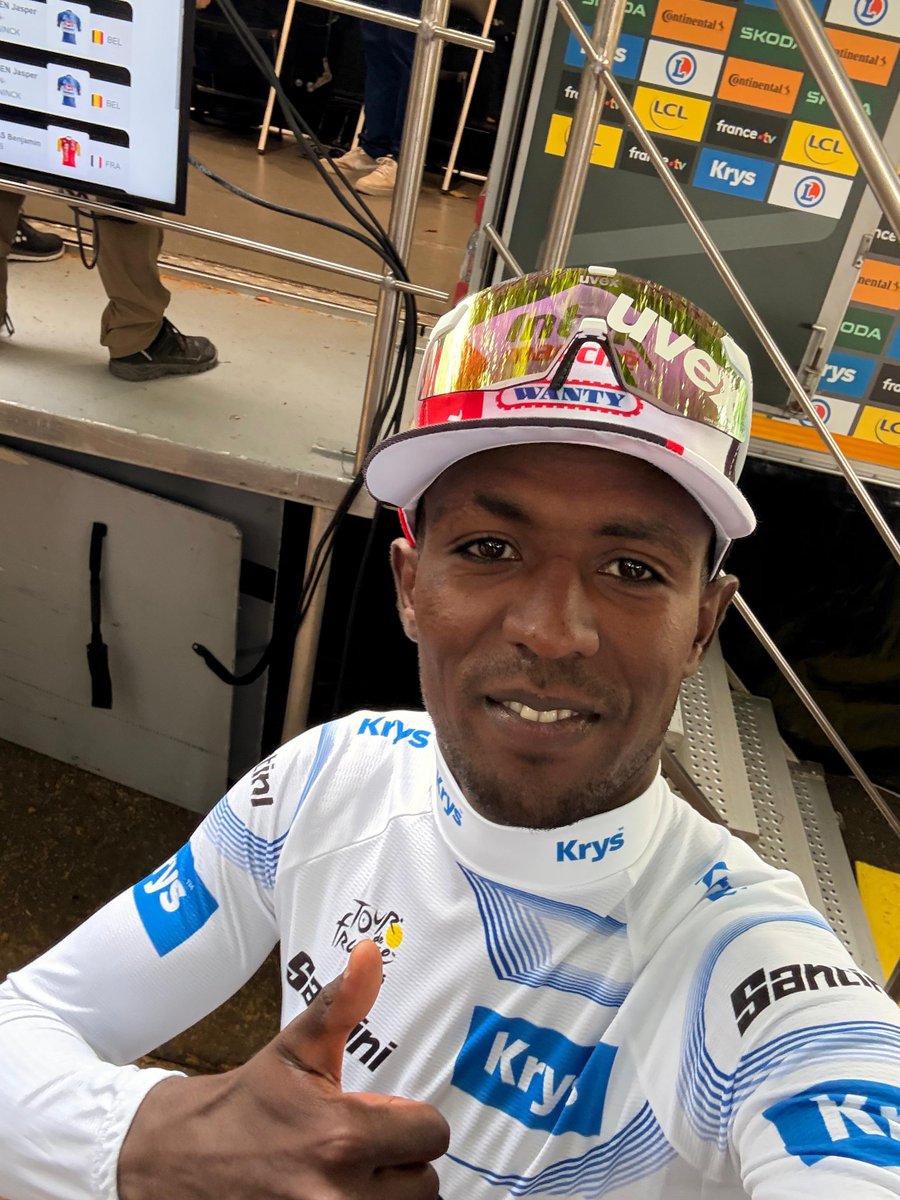 Tour de France™ (@letour) on Twitter photo Congrats Bini, that was a nice opener 🤍
Bravo <a href="/GrmayeBiniam/">Biniam Girmay</a>, quel première étape 🇪🇷
#TDF2025 l <a href="/IntermarcheW/">Intermarché-Wanty</a> Congrats Bini, that was a nice opener 🤍
Bravo <a href="/GrmayeBiniam/">Biniam Girmay</a>, quel première étape 🇪🇷
#TDF2025 l <a href="/IntermarcheW/">Intermarché-Wanty</a>