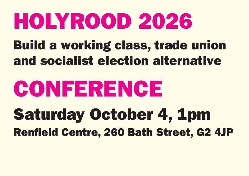 ScottishTUSC's tweet image. After Jeremy Corbyn and Zarah Sultana announce that they will build a new electoral alternative, Scottish TUSC urges all who want to see a working class and socialist election challenge to come to the conference on Sat Oct 4th.
To get involved email: scottishtusc@gmail.com