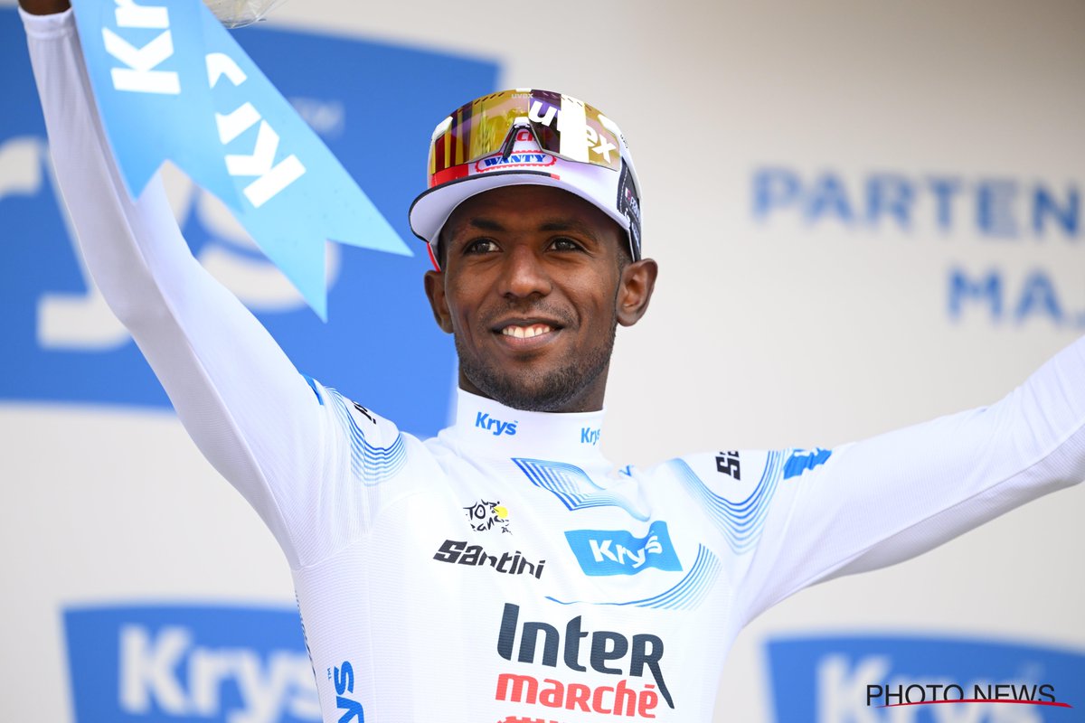 Biniam Girmay conquers the white jersey of Best Young Rider of Tour de France 🤍
