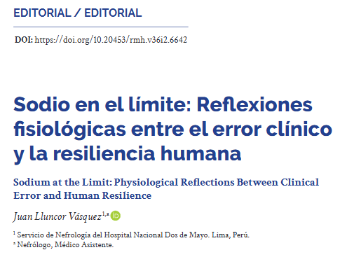 🔬 El sodio, más que un número: un eje vital de nuestra fisiología.
Este catión, a menudo relegado a ser “solo un valor” en el laboratorio, es en realidad un pilar silencioso de la homeostasis humana
📖➡️ lnkd.in/eJAb_RDF