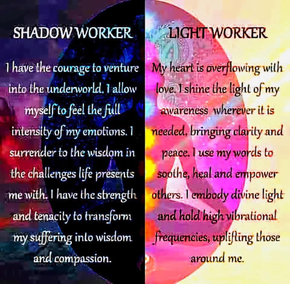 Dark and light . I emit both , it’s a struggle but I soldier on