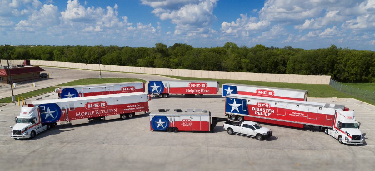 Whenever there is a time of serious need H-E-B always goes in to help. The disaster relief fleet will likely be headed into the Kerrville area to provide basic necessities like water, toilet paper, canned foods, diapers, etc. into the area

Texans helping Texans.