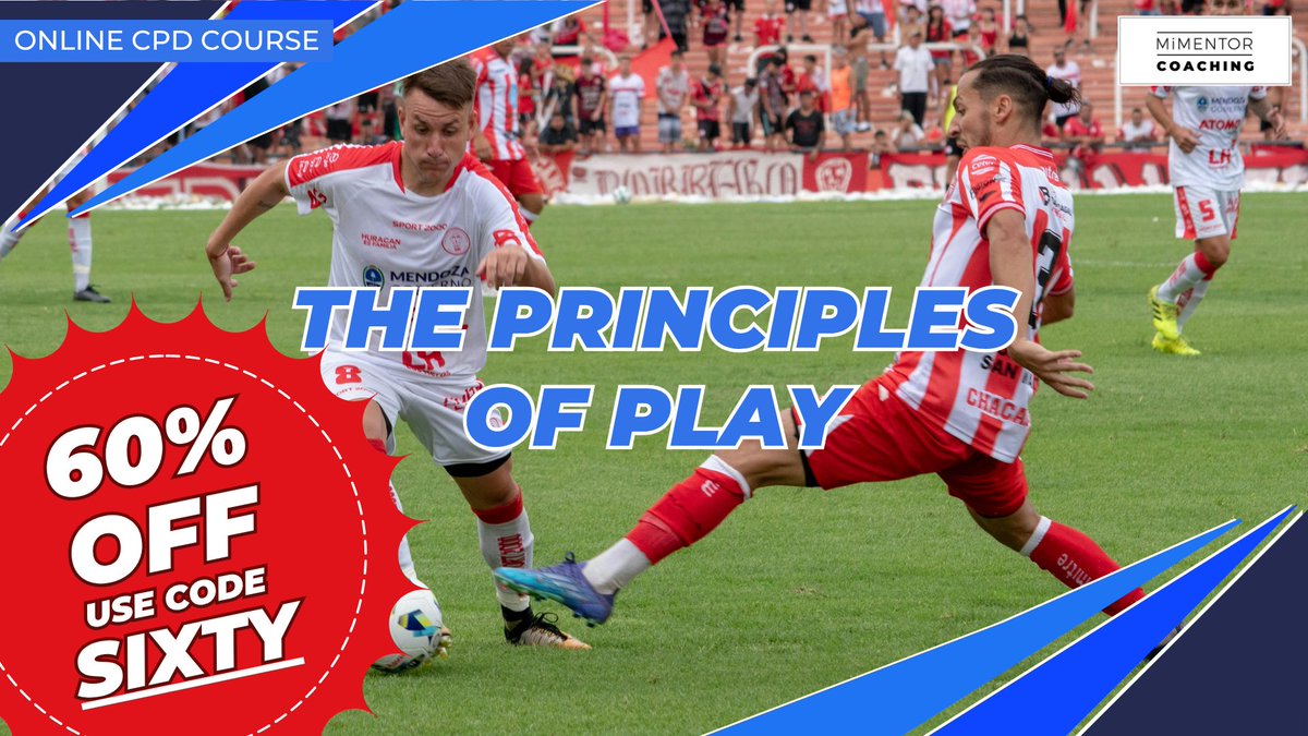 🚨 LIMITED TIME 60% DISCOUNT

Gain a deeper knowledge of the Principles of Play and level up your coaching?

Our full Principles of Play CPD course is only £20 this weekend with code: SIXTY

🔗 app.mimentorportal.com/courses/princi…

#FootballCoach #SoccerCoach #CoachingResource #MiMentor