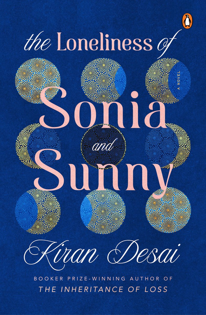 Out in September: The Loneliness of Sonia and Sunny, the dazzling new novel from Kiran Desai. Here's the cover, featuring artwork by Olivia Fraser, whose luminous mandalas turning subtly out of sync capture the novel’s restless beauty, its geographic expanse, its cosmic disarray.
