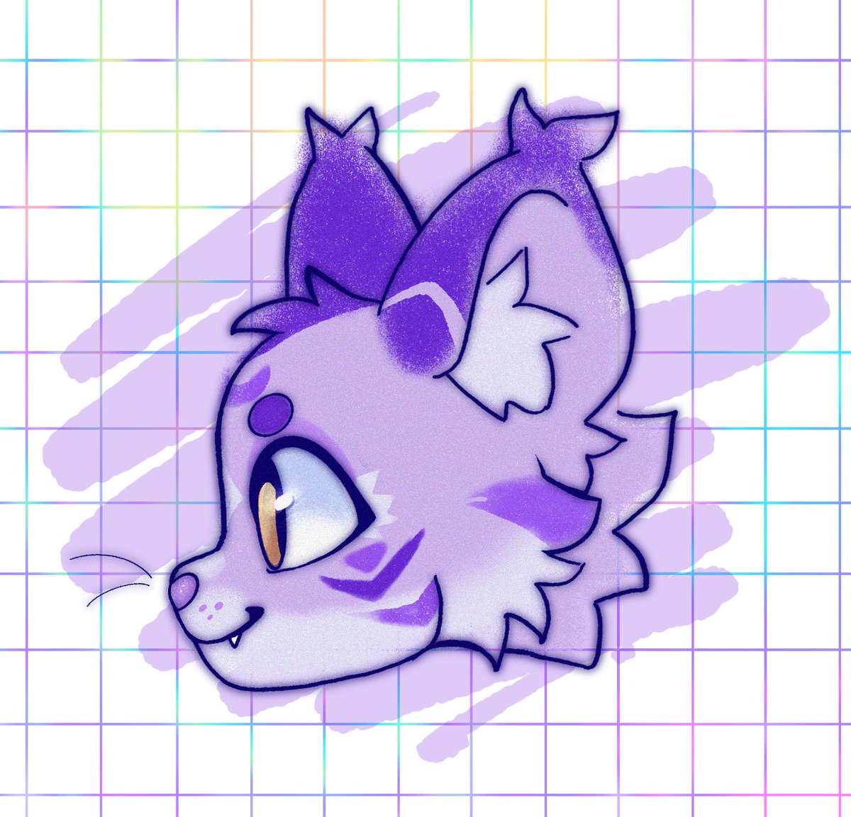 Made a test head for <a href="/Tigerseal_/">Tigerseal</a> who I always see in my notifications liking my art~ thanks for the love!