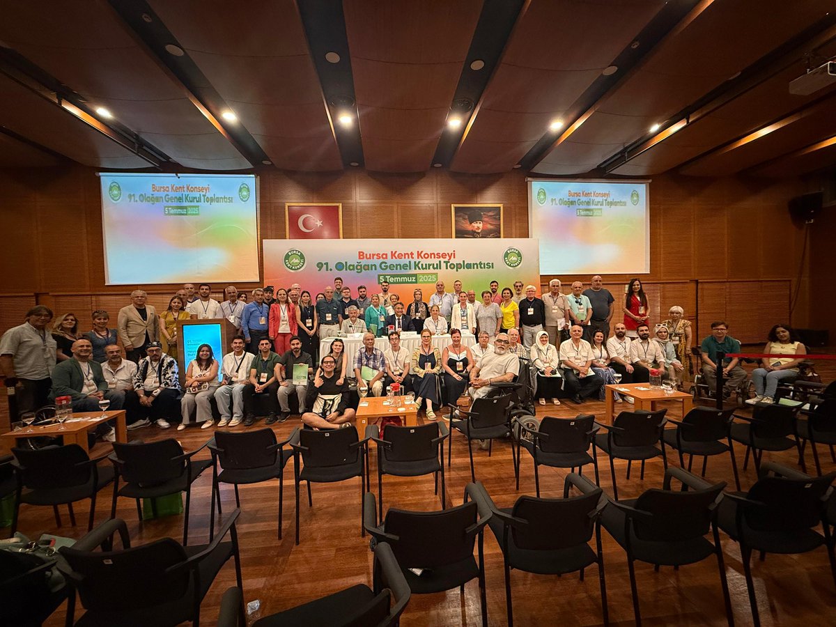 BursaKentKonsey's tweet photo. Bursa Kent Konseyi 91. Olağan Genel Kurulu, “Katılımcı ve Planlı Bir Kent İçin: Hayalimizdeki Bursa’ya Doğru” temasıyla geniş bir katılımla gerçekleştirildi. https://t.co/wRi0YAvvRi