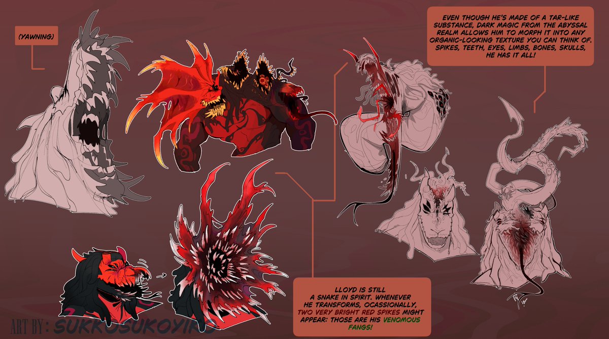 SukkoSukoyiko's tweet image. tw // body horror
lloyd. Ex- mercenary/bountyhunter, now local family uncle. Abyssal snake turned creative writer.
