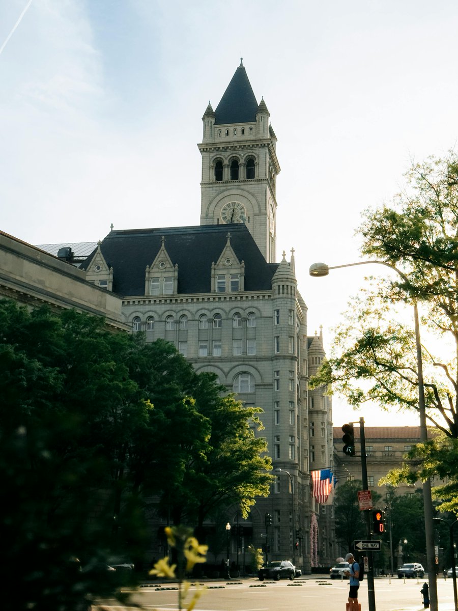Old Post Office Pavilion Washington D.C. at Sunset