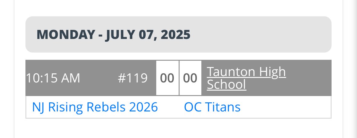 James Doehner (@jamesdoehner) on Twitter photo I will be starting on the mound Monday July 7th for <a href="/njrisingrebels/">NJ Rising Rebels</a> 2026 at the Boston Classic. Game is at 10:15 AM at Taunton High School. <a href="/CoachMatyas/">Coach Matyas</a> I will be starting on the mound Monday July 7th for <a href="/njrisingrebels/">NJ Rising Rebels</a> 2026 at the Boston Classic. Game is at 10:15 AM at Taunton High School. <a href="/CoachMatyas/">Coach Matyas</a>