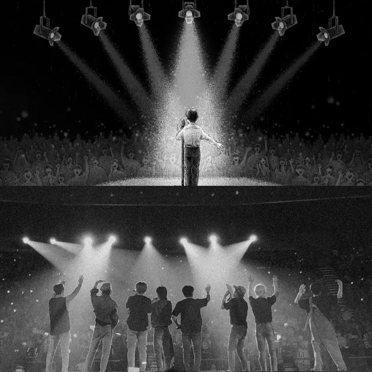 now its him &amp; his 7 chosen stars shining brighter ⏦ ݁˖ ˚⭑ #StrayKids