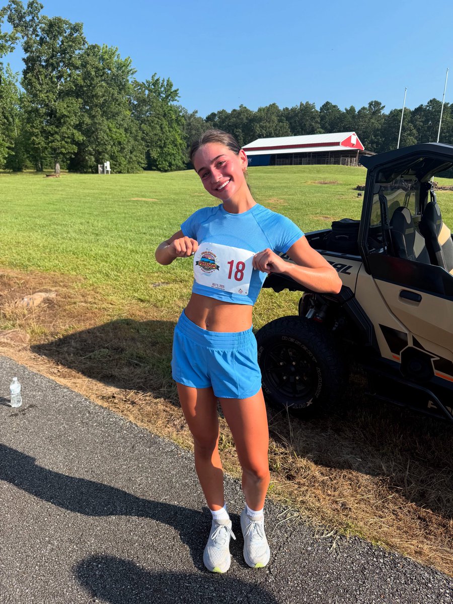 HeberLady's tweet image. Senior Ada Choate is TOUGH! Wakes up and wins a 5k just for fun! Gonna have a heck of a senior year! Straight winner! #CodeRed