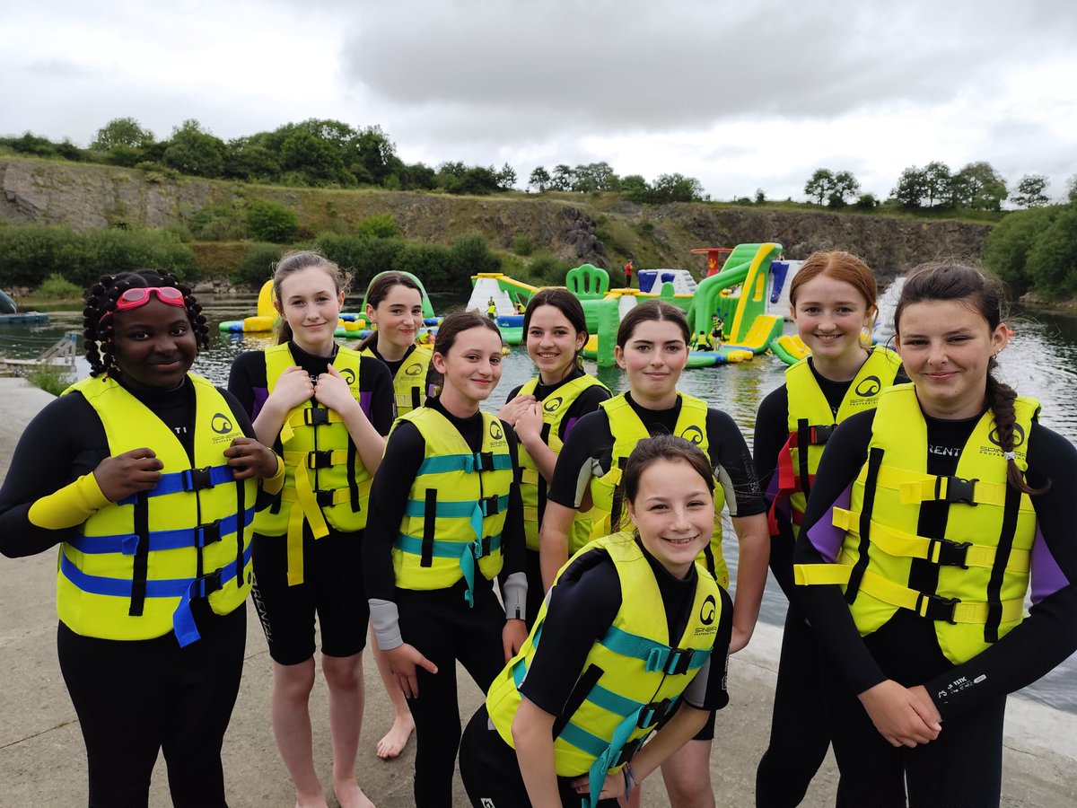 #ASM students involved in the SCP Summer Camp and Summer Programme 2025 joined up for a trip to Ballyhass! They ziplined over a lake, threw axes, and attacked the aqua obstacle park! A great day! 💙