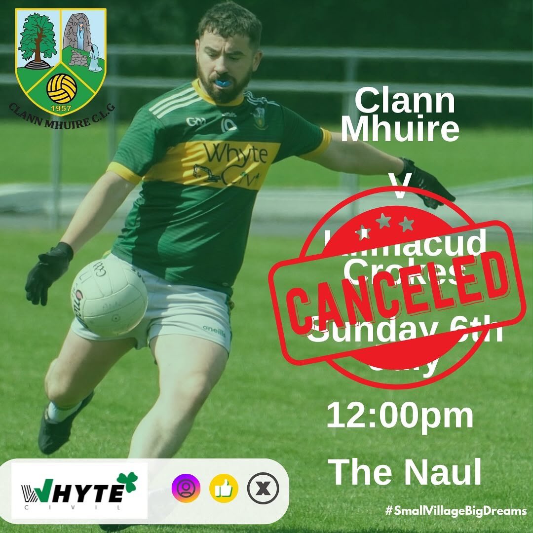Our Men’s 2nd team have received a walkover tomorrow. 

The lads have secured promotion to AFL 7🎉🎉🎉

Well done to Cathal, Paul &amp; all the lads on a terrific League 👏👏👏

2nd team are proudly sponsored by @whytecivil 💚💛💚💛 #SmallVillageBigDreams