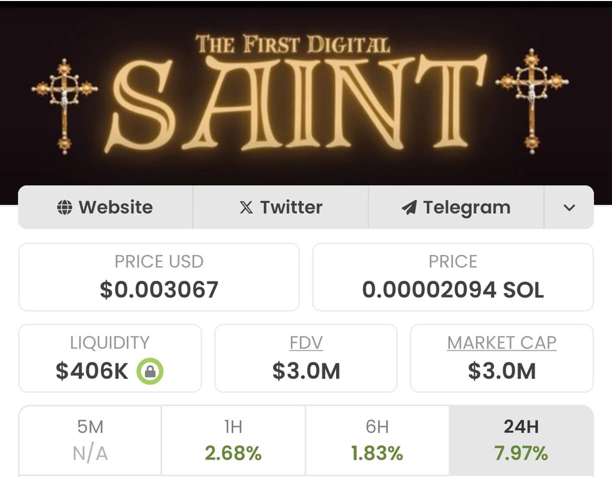 $Saint #Crypto #Giveaway

<a href="/CemBNB/">CeM 🔶</a> ve beni takip eden 2 kişiye toplamda 100$ değerinde $SAINT Coin hediye ediyorum! 🚀

Katılım Şartları

✅ Beğen + Retweet
✅ Yoruma 1 arkadaşını etiketle
✅ <a href="/CemBNB/">CeM 🔶</a> ve beni takip et

⏰ Süre: 72 saat

Kazananlar kura ile belirlenecek ve DM’den