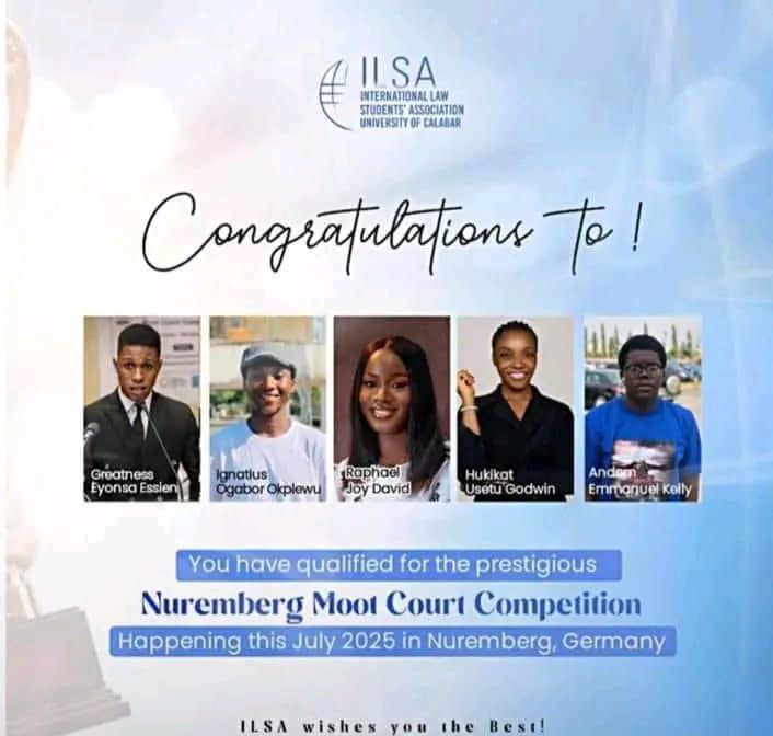 The University of Calabar has, for the first time ever, qualified for the global finals of the prestigious Nuremberg Moot Court Competition held annually in Germany but the team is at risk of missing out unless we can secure funding for our travel and accommodation costs😔

🧵