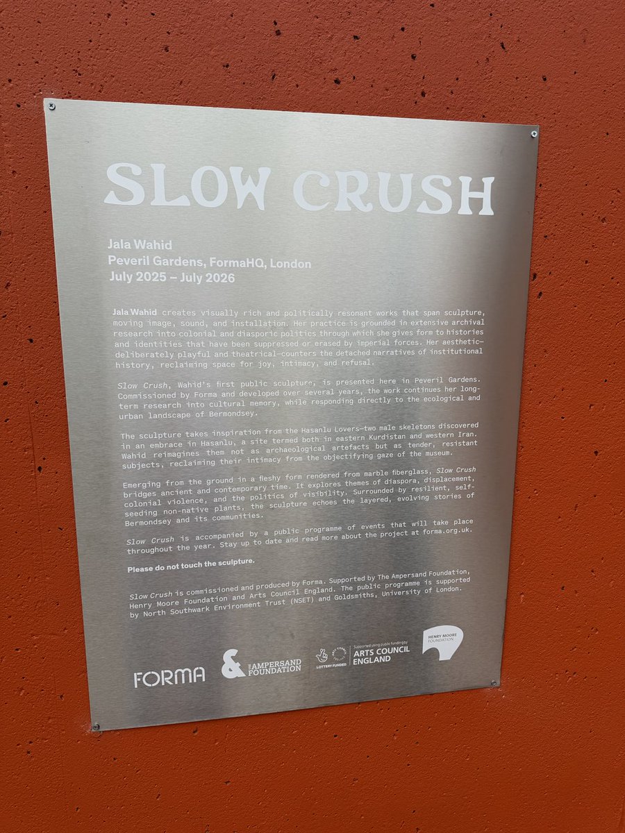 Good to see the opening of Slow Crush in #SE1 this afternoon