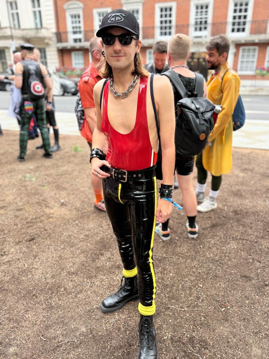Repping the rubber pride colours for London pride parade today
