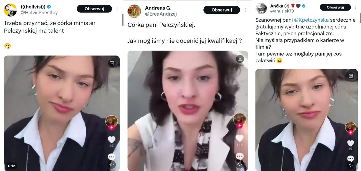 Silniczkom nie spodobało się coś, co powiedziała min. Pełczyńska, więc zaczęło się gromadne szczucie na jej córkę.
Prostacka, przemocowa sekta, która będzie zastraszać każdego, kto do niej nie należy.