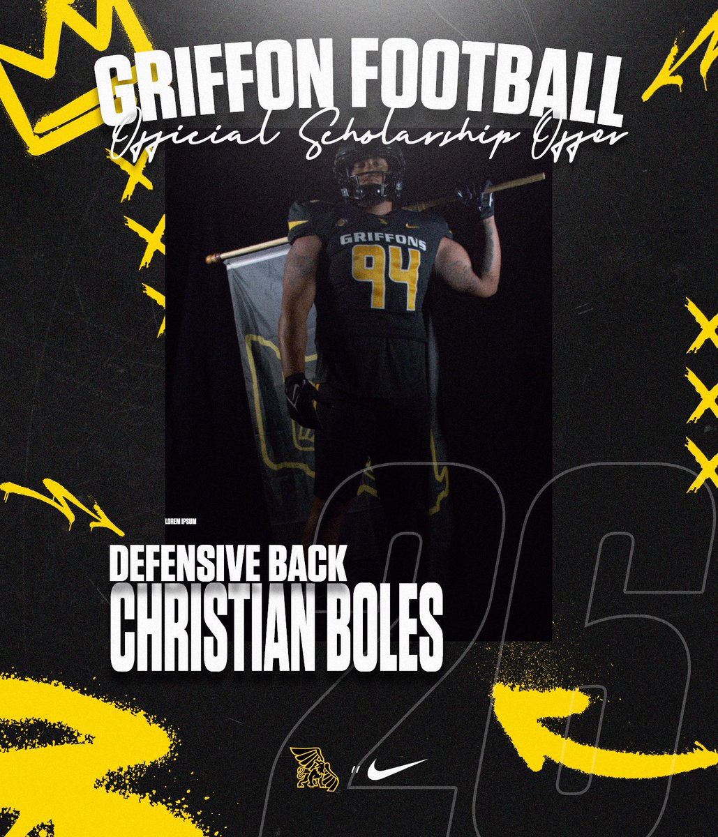 After a great call I am extremely blessed, excited, and grateful to receive my Fifth offer from <a href="/MWSU/">MWSU</a> Football Defensive staff to <a href="/MissouriWestern/">Missouri Western</a>!! GO GRIFFS! <a href="/coachmcquillan/">Coach McQuillan</a> <a href="/CoachAye/">Coach Dom Anderson</a> <a href="/TheFamilyBrand_/">The Family Brand</a> <a href="/Coach_BurrellJr/">Allen Burrell Jr</a> <a href="/armohningPE/">Adam Mohning</a> <a href="/Warren_Academy/">Warren Academy</a> <a href="/MillardNorthFB/">Millard North⚡FB</a>
