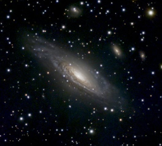 NGC 7331, a spiral galaxy located 40 million light years away in the constellation Pegasus. It’s sometimes referred to as a “twin” of the Milky Way. 1,477 pictures at 10 seconds each taken with the Celestron Origin telescope. Pictures stacked and processed in PixInsight.