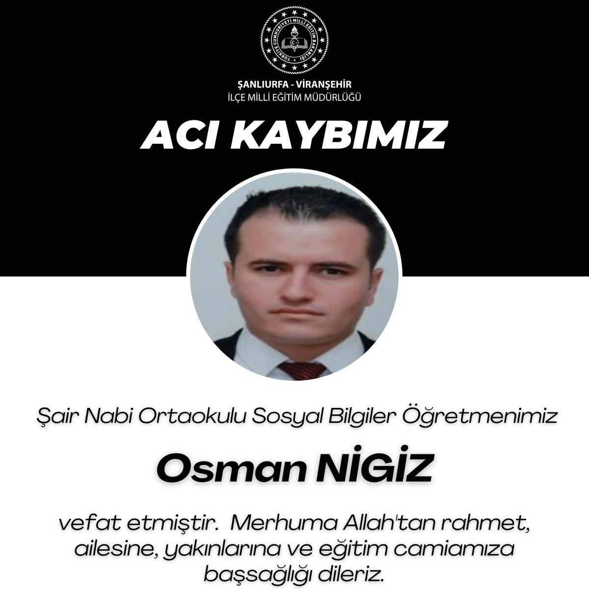 Viranşehir İlçe Milli Eğitim Müdürlüğü (@viransehirmem) on Twitter photo 