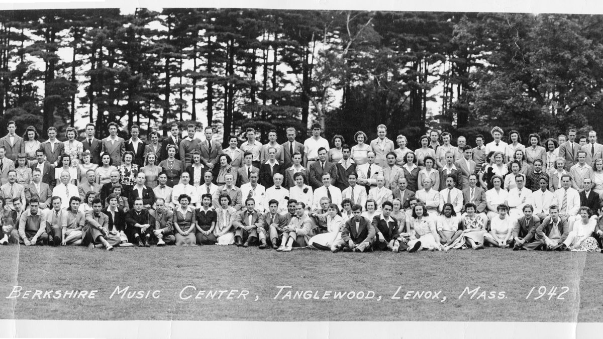July 5, 1942: Koussevitzky welcomes students to Tanglewood saying: “The cultural standing of a people, as we know, is determined by its creative potency in art more than in any other field, and music of all the arts expresses the very depth and soul of a people.” #Koussevitzky150