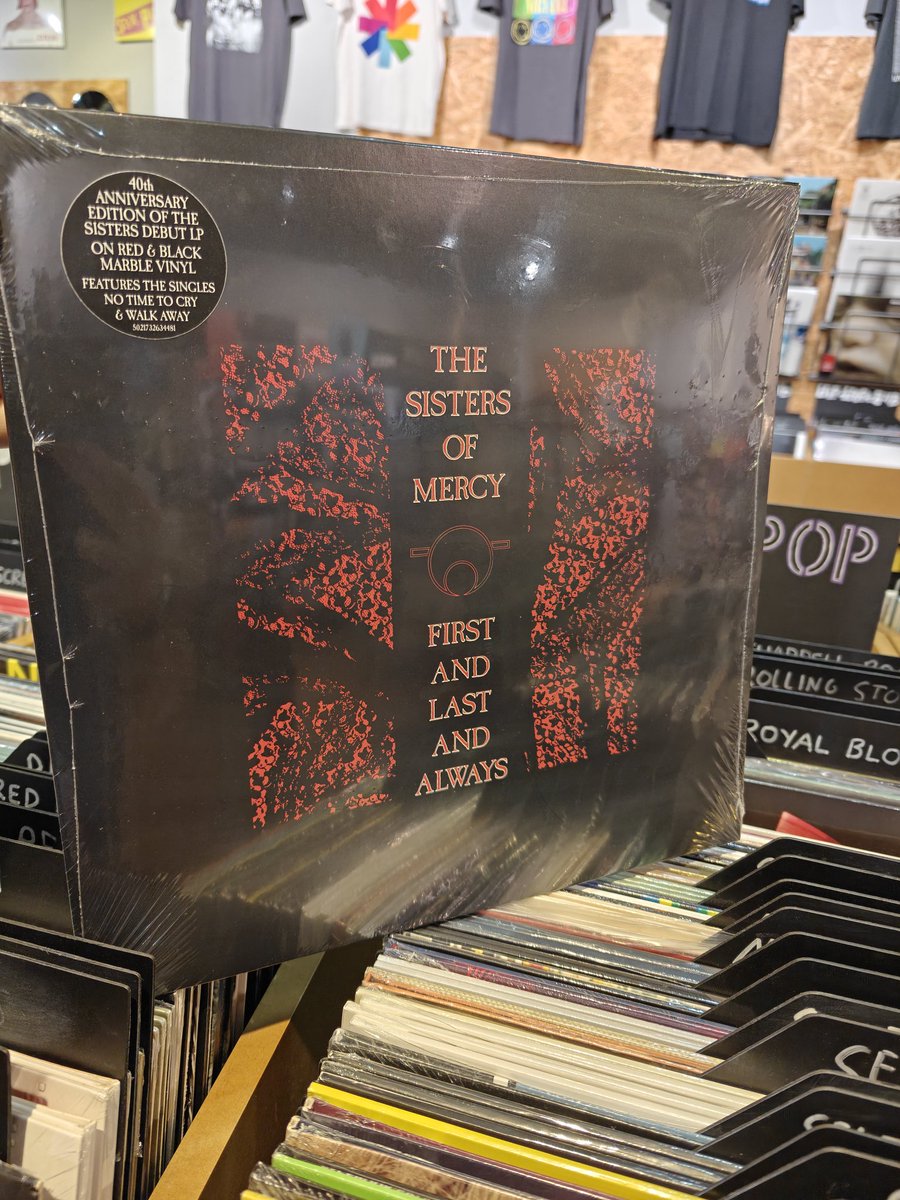 A special release for all the goth rock and post punk fanatics. We've got the special 40th anniversary edition of Sisters of Mercy's debut record on gorgeous red and black marble vinyl. Be the first to grab it before it walks away. #sistersofmercy #goth #punk #vinycollector