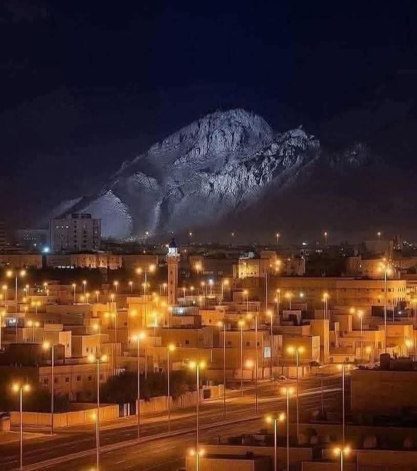 Night View of Mount Uhud.