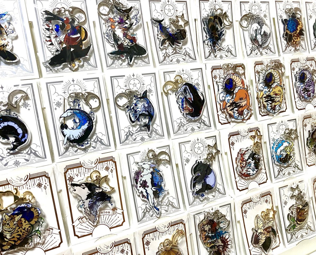 PSYCHONION_ukai's tweet image. デザフェス 今度こそ正しいお品書きです😭
明日はこちらのラインナップで引き続きよろしくお願いします。
動植物、オオカミ、シャチ、イルカ、クラゲ、ウミウシ、レオパ …いろいろあります!生き物好きな方はぜひ!
#デザフェス
#デザインフェスタ61
#デザインフェスタ61お品書き