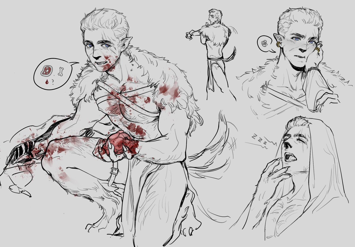 Very self-indulgent werewolf Henry and a hand from vampire Hans