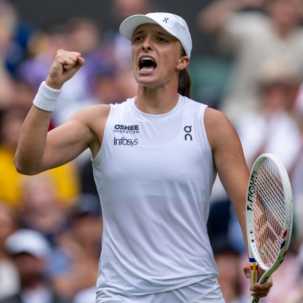 💪🗣️

#Wimbledon | <a href="/iga_swiatek/">Iga Świątek</a>