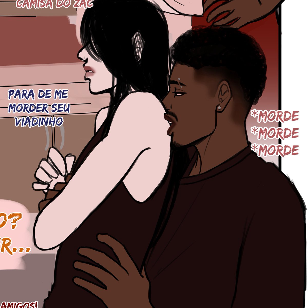 Eu tenho um fraco mt grande por casais como eles

que a gnt fica confuso se ele se odeiam ou se amam de tanto que se xingam, se batem, implicam e as vezes até se ignoram

Mas aleatoriamente tem uma cena fofa que eu explodo de amores: Eles quietos perto um do outro sem se mata