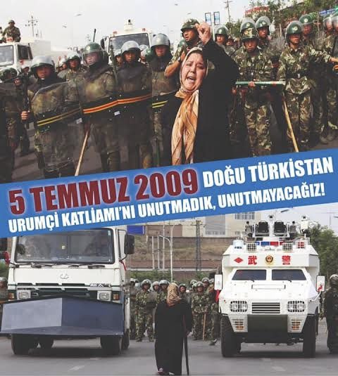 Mehmet Şahin (@mehmetsahinbsk) on Twitter photo 5 Temmuz 2009 Urumçi katliamı Yüzlerce Doğu Türkistanlı Uygur Türkü soydaşlarımız katledildi,işkence edildi,kayboldu, tutuklandı. Soydaşlarımıza yapılanlar yıllardır yüreğimizi yangın yeri haline getirdi. LANETLİYORUZ
<a href="/zorlu77/">Prof.Dr.Kürşad ZORLU</a>
<a href="/abdullahozdemir/">Abdullah Özdemir</a>
<a href="/TurkDevYuzyili/">AK Parti Türk Devletleri İle İlişkiler Başkanlığı</a>
<a href="/akpartiistanbul/">AK Parti İstanbul</a> 5 Temmuz 2009 Urumçi katliamı Yüzlerce Doğu Türkistanlı Uygur Türkü soydaşlarımız katledildi,işkence edildi,kayboldu, tutuklandı. Soydaşlarımıza yapılanlar yıllardır yüreğimizi yangın yeri haline getirdi. LANETLİYORUZ
<a href="/zorlu77/">Prof.Dr.Kürşad ZORLU</a>
<a href="/abdullahozdemir/">Abdullah Özdemir</a>
<a href="/TurkDevYuzyili/">AK Parti Türk Devletleri İle İlişkiler Başkanlığı</a>
<a href="/akpartiistanbul/">AK Parti İstanbul</a>