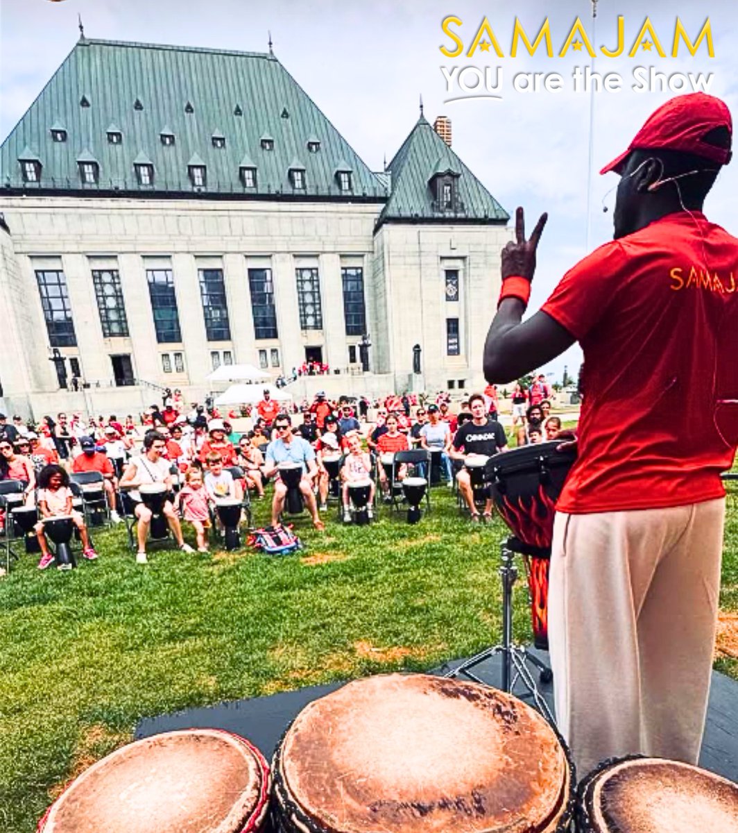 Samajam1's tweet photo. 📷 #SAMAJAM à la Cour Suprême du Canada 📷 !
Nos artistes ont fait vibrer la Fête du Canada 2025 dans quatre régions :
1 ✩ #ottawa : Animation participative de percussions africaines… directement sur le parterre de... la #CourSuprême ! Tambours pour tous !
2 ✩ #montréal : Déambulatoires participatifs brésiliens avec BRAZILIA ✩ SAMAJAM https://t.co/614qnBjfJZ
3 ✩ #stlaurent : Ateliers de danse brésilienne Capoeira et Maculelê 📷
4 ✩ #parcsafari – évidemment ! – dans la Zone Musicale Internationale SAMAJAM 📷📷📷... Ou vous pouvez venir jouer avec nous TOUT L'ÉTÉ ! https://t.co/jR2zYOBa9Y
Une journée SAMAJAM festive, énergique, rythmée et 100 % participative !
#vousêtesleshow #youaretheshow #feteducanada #participation #diversite #musique Parc Safari Ville de Montréal Ville d'Ottawa Arrondissement de Saint-Laurent