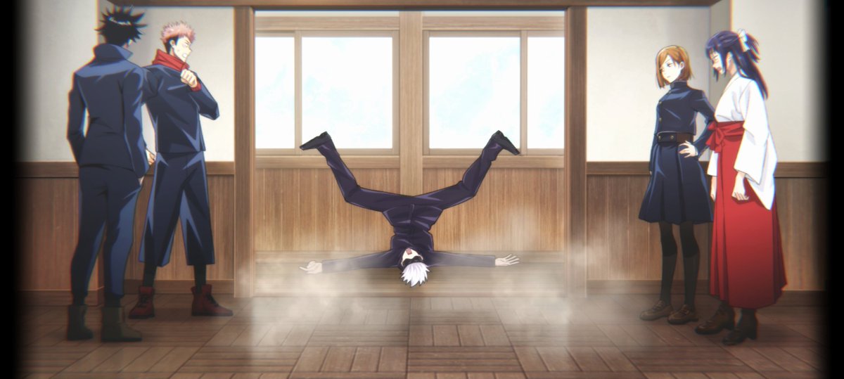 ‘ต่อยได้สวยมากเลยนะนั่น’

รู้จักกับโกะโจเซนเซย์มา 9 ปี ไม่นึกฝันเลยว่าจะมีโอกาสได้เห็นภาพนี้

ออกจะโหดร้ายไปหน่อย แต่เขาคิดว่าสมแล้ว อิเอย์ริซังเหนื่อยจะแย่ ยังจะได้งานเพิ่มอีก สมควรแล้วที่จะฟิวด์ขาด

เอาน่า หมัดเดียวแค่นี้ยังไงก็ทำอะไรโกะโจเซนเซย์ไม่ได้หรอก