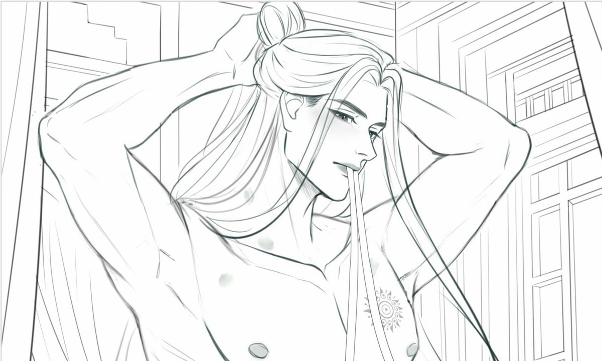 Lan Zhan on the morning after a passionate night🔥
#MDZS