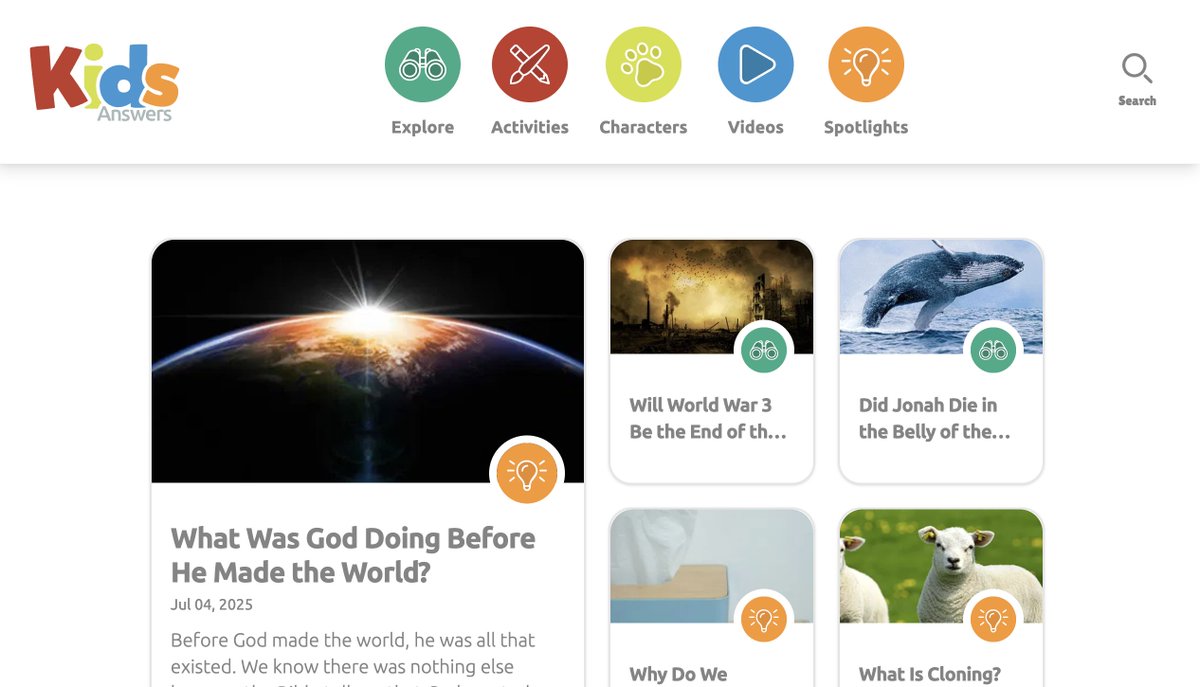 aigkenham's tweet photo. At a recent @AiG staff meeting, we were shown all the recent upgrades and additions to our Kids Answers website. And yes, all I can say is WOW!  It’s better than ever, featuring even more engaging content for kids. What a tremendous feature for kids to engage in a wholesome, family friendly, non-woke, Christian creationist website.

It now includes a variety of fun activities, fascinating animal facts, videos, and kid-friendly apologetics articles that help children understand God's creation from a biblical perspective. This website features almost 4,000 pieces of content for young readers to explore.

The Kids Answers website also connects with our unique Kids Answers magazine https://t.co/ylnUBWH95P.

We are working hard to help raise up younger generations to be equipped to stand boldly on the authority of God's Word beginning in Genesis.

Check out the latest updates and resources on https://t.co/Cd1w5AL6zt your kids are going to love it!