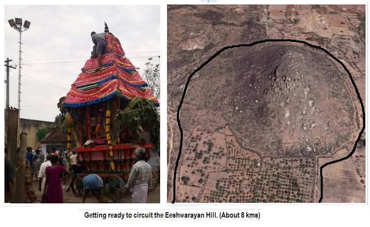arunsan3's tweet photo. @traversingkrith This is our village mountain, every year we will do a cart festival, where cart do a round across mountain. We call this mountain as 'Eswarn Malli" https://t.co/4cW4fQ64k4