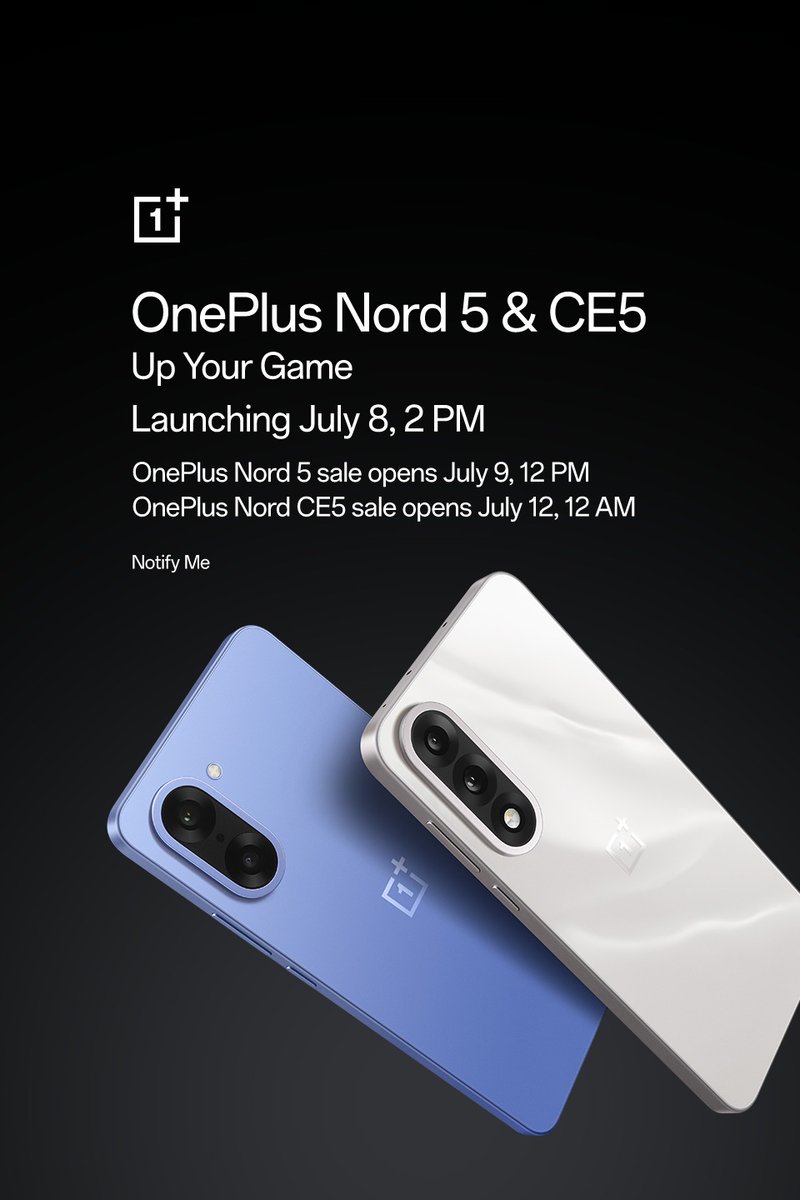#OnePlusNordCE5 Looks like a more VFM option this time especially at 24,999. 

However, you are better off getting the last year's #OnePlusNord4 for Rs. 22K! 

Skip the Nord 5 series and get the Nord 4!