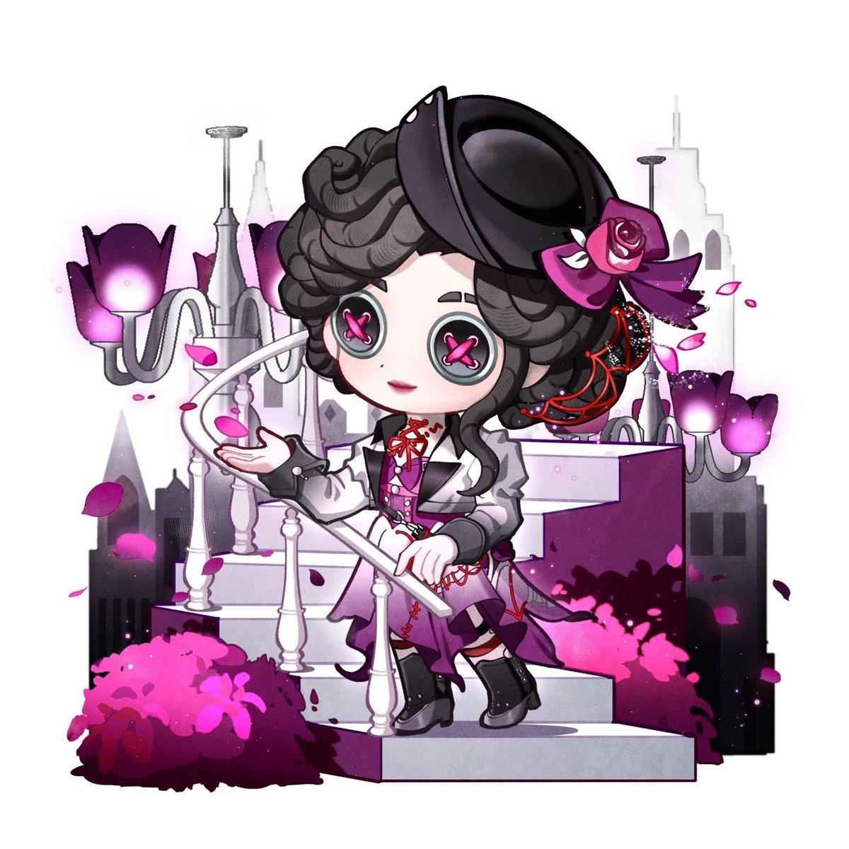 ミニキャライラスト】7/10〜登場衣装 ・隠者-UR衣装『金箔』 ・墓守