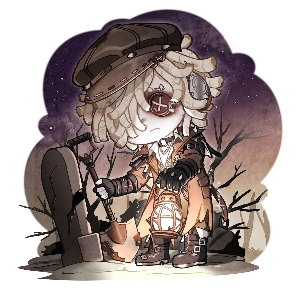 ミニキャライラスト】7/10〜登場衣装 ・隠者-UR衣装『金箔』 ・墓守